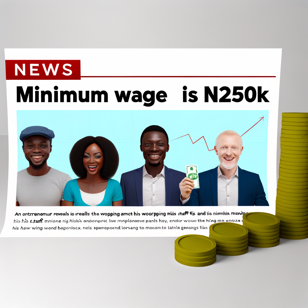 "Le salaire minimum est de N250K": Blord révèle le montant énorme que ses employés gagnent